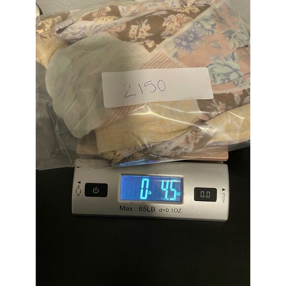 Vintage SK Wear Womens Tunic Medium Petite Patchwork Floral Sheer Peasant Boho - Picture 7 of 7